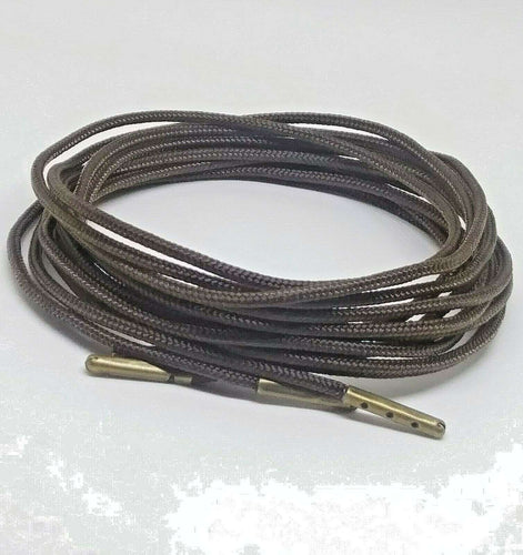 Dark Brown Boot Laces *Guaranteed for Life* 3mm Paracord Steel Tip Shoelaces - Mad Dog Laces