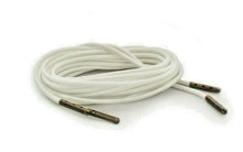 White Boot Laces  3mm Paracord Steel Tip Shoelaces - Mad Dog Laces