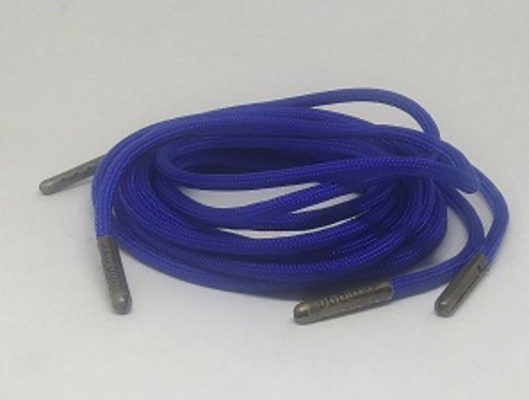 Neon Blue Boot Laces *Guaranteed for Life* 550 Paracord Steel Tip - Mad Dog Laces