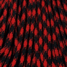 Black and Red Boot Laces *Guaranteed for Life* 550 Paracord Steel Tip - Mad Dog Laces