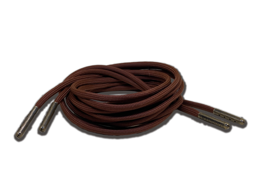 Chocolate Boot Laces 550 Paracord Steel Tip