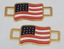 American Flag Lace Keepers (1 pair)