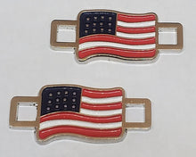 American Flag Lace Keepers (1 pair)