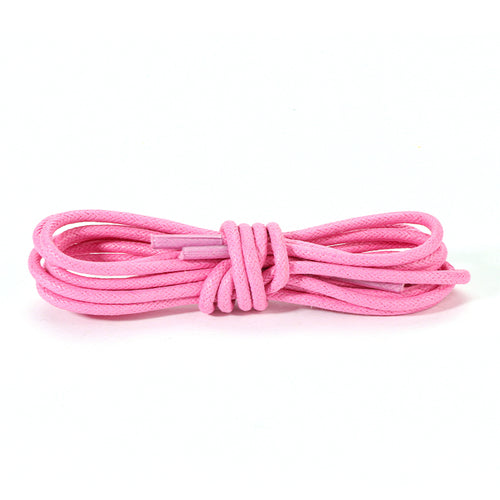 Light Pink Waxed Round Shoelaces
