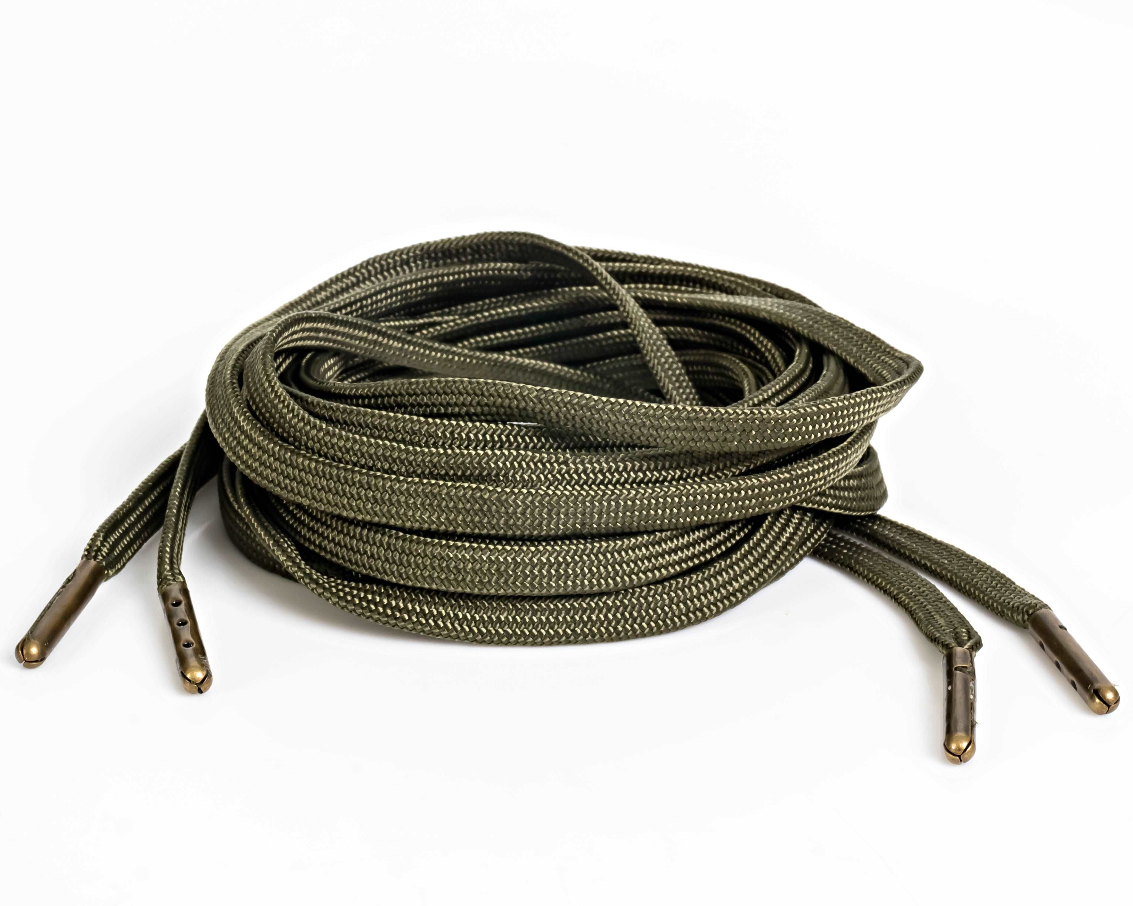 olive green rope laces