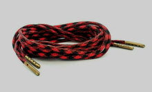 Black and Red Boot Laces *Guaranteed for Life* 550 Paracord Steel Tip - Mad Dog Laces