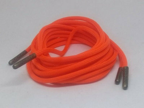 Neon Orange Boot Laces *Guaranteed for Life* 550 Paracord Steel Tip - Mad Dog Laces