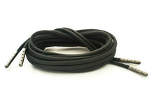 Black Boot Laces *Guaranteed for Life* 3mm Paracord Steel Tip Shoelaces - Mad Dog Laces