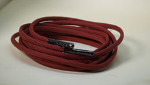 Crimson Red Boot Laces 550 Paracord Steel Tip