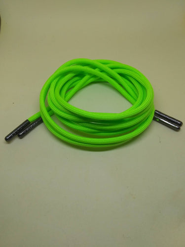 Lime Green Boot Laces *Guaranteed for Life* 550 Paracord Steel Tip