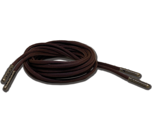 Walnut Boot Laces 550 Paracord Steel Tip