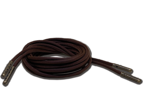 Mad Dog Laces Black Paracord Boot Laces With Steel Tips - Lifetime Guarantee